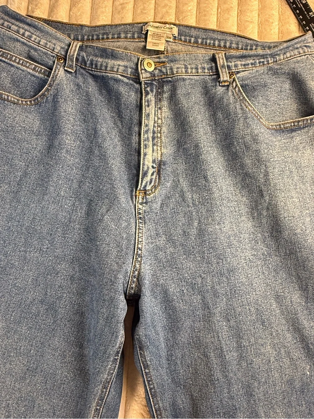 Coldwater Creek Straight Leg Jeans Size 20W Medium Wash Stretch Denim‎